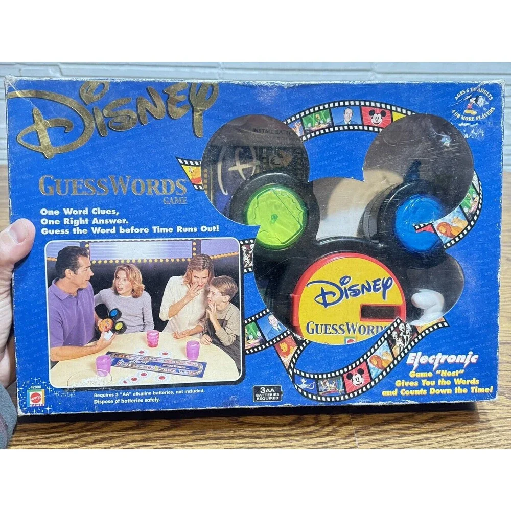 Disney Guess Words Game #42800‎ Mattel 2001 New Unopened Kids 6 to adults game